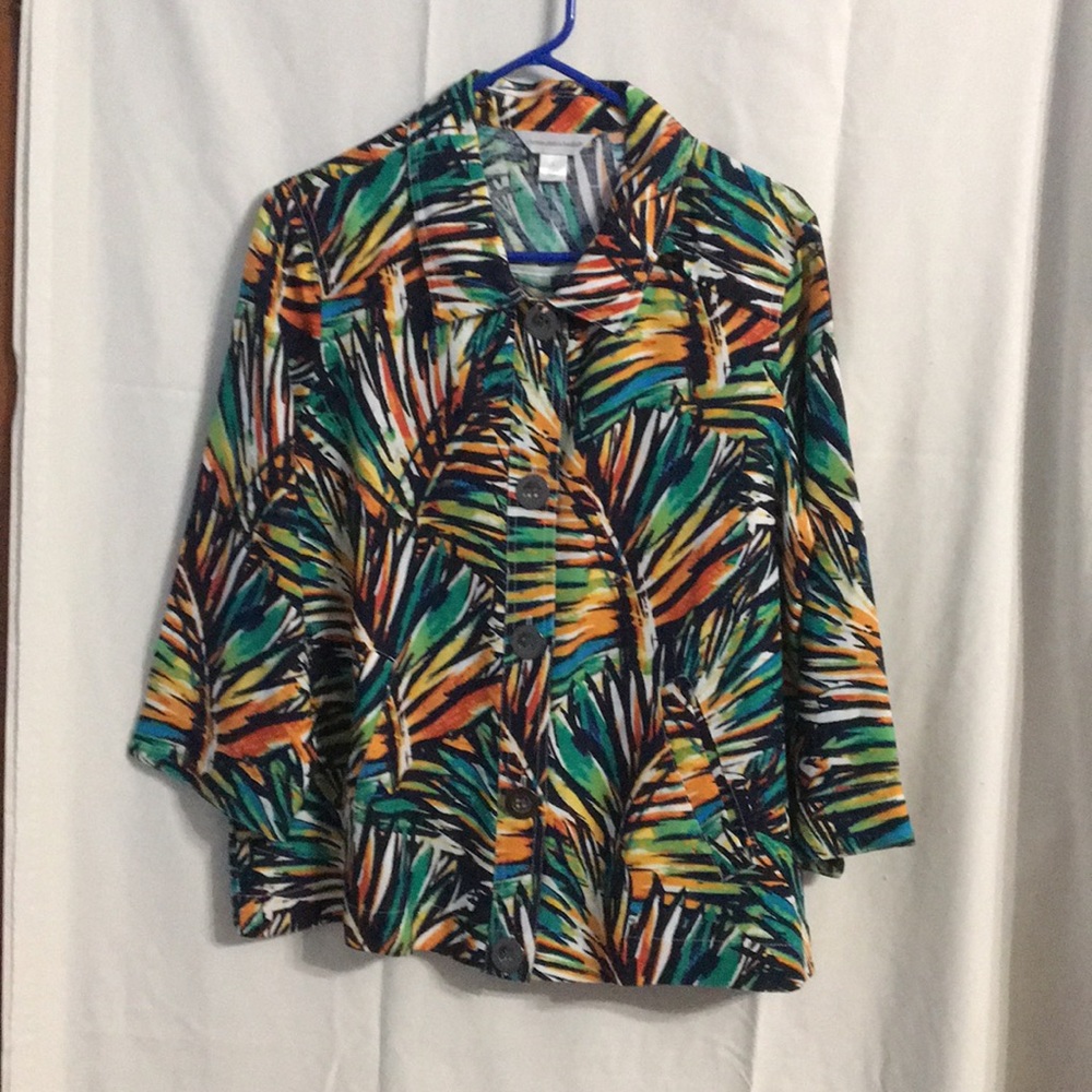 Christopher & banks 3/4 sleeve Summer jacket Sz L
